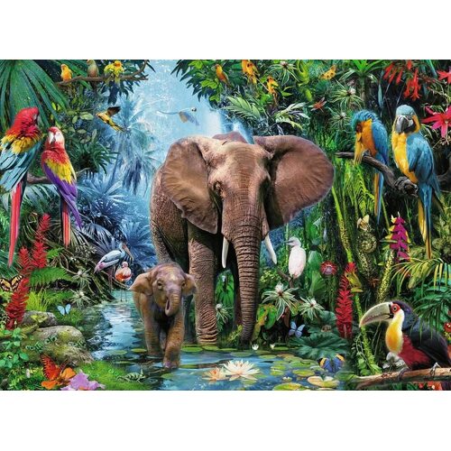 Ravensburger - Elephants at the Oasis Puzzle 150pc